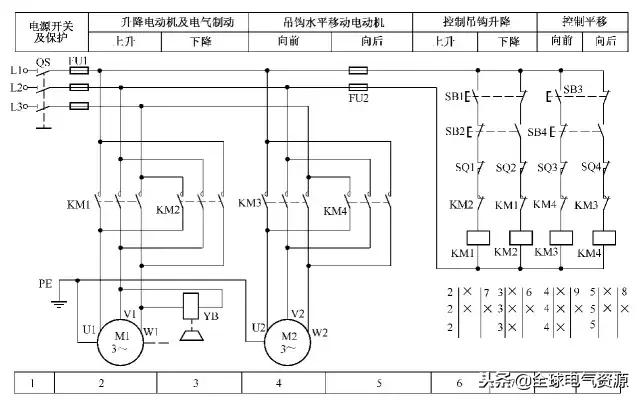 电动机综合保护器电路图及接线图,两台电动机顺序启动逆序停止电路图