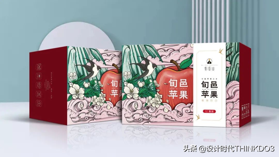 水果礼盒包装设计,水果创意包装礼盒设计