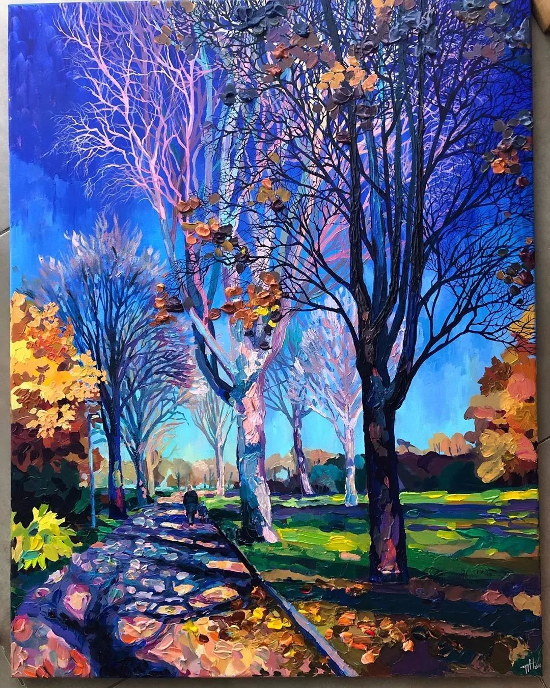 巨幅油画抽象零基础怎样画,油画基础知识油画风景应该怎么画