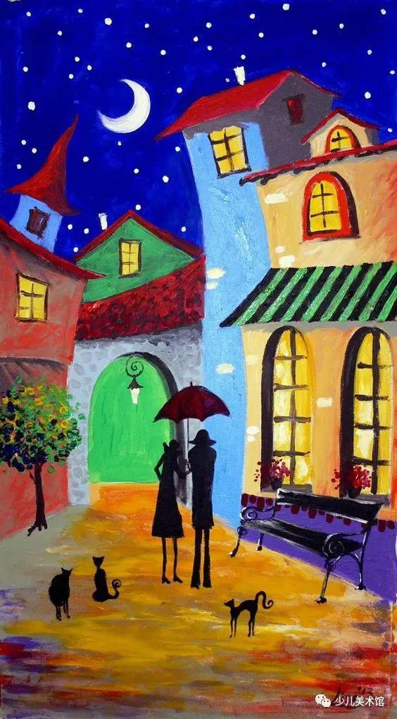 儿童不同时期的绘画作品,孩子们一幅幅栩栩如生的绘画作品