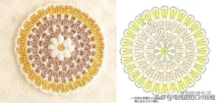 精选100例钩针镂空花样大全附图解,新手一步一步学钩针编织入门