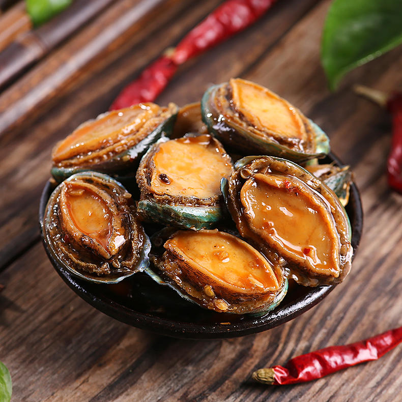 香辣海螺肉海鲜特产零食包邮 (美味海鲜零食100种)