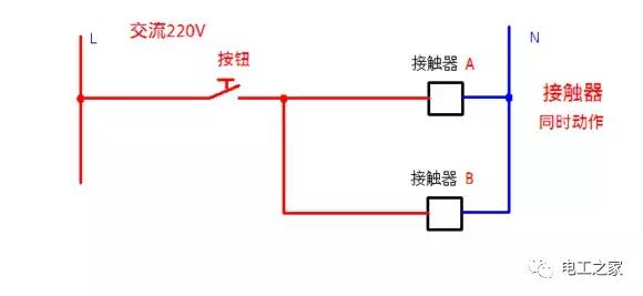 接触器点动正反转控制电路图,交流接触器控制不间断电路