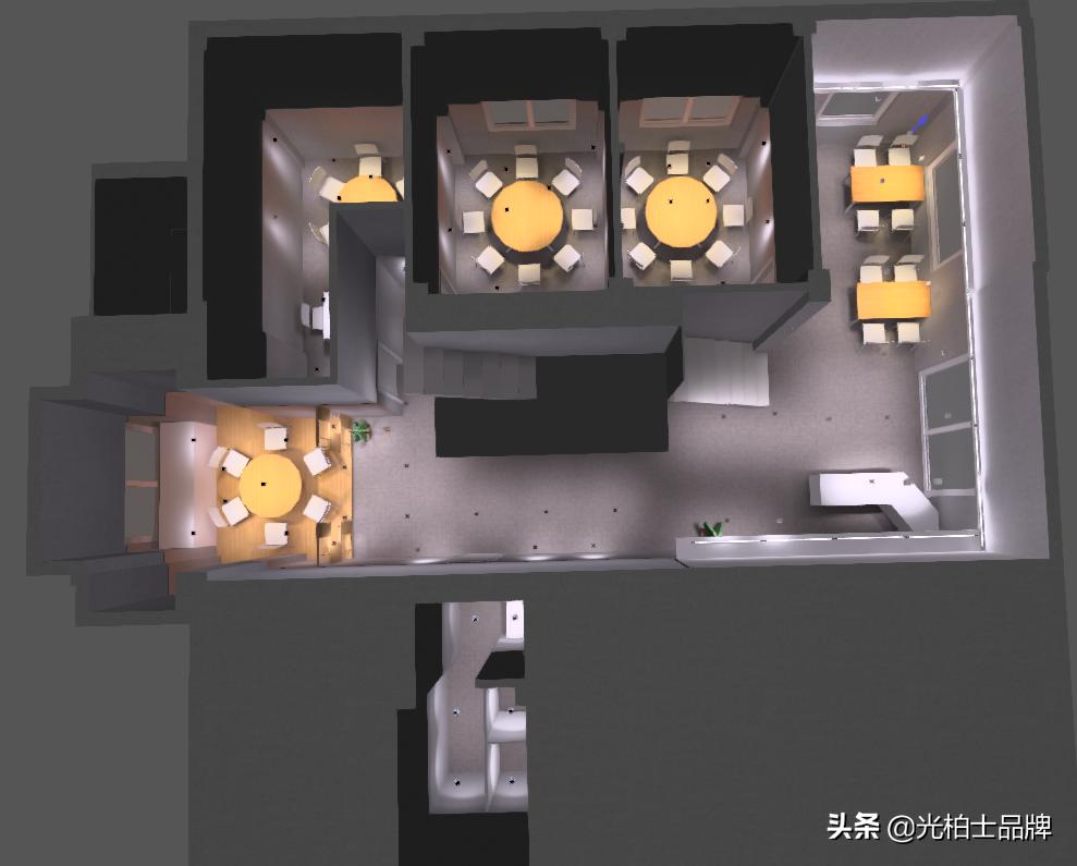 江门餐厅灯光设计,江门餐厅灯光设计实景