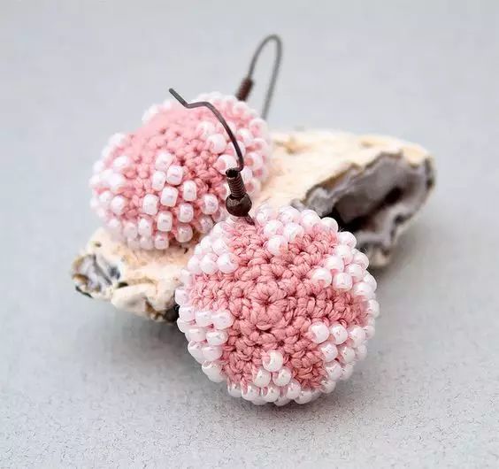 钩针耳环教程图解,钩针编织耳环图解