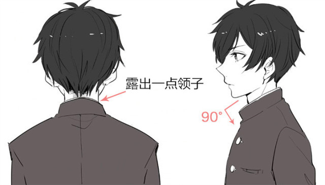 男生校服怎么画一年级,男生校服怎么画动漫版