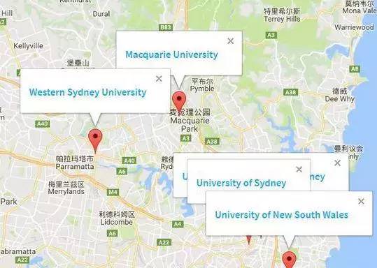 澳洲大学分布图,澳洲大学地理位置怎么样