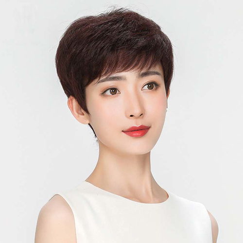 圆脸适合什么假发中老年人,中老年女士假发价格表