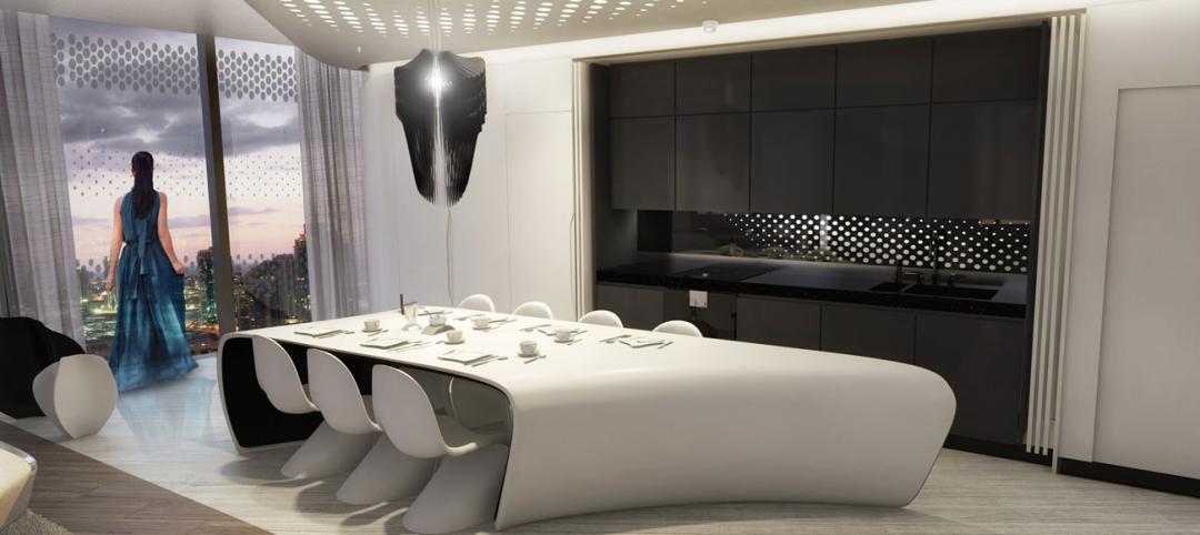 扎哈设计的迪拜酒店,扎哈迪拜综合体图片