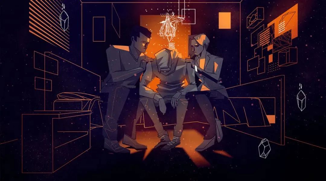 画面冲击感强烈的插画,这种手绘插画是用什么笔画的