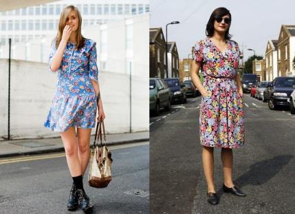 一条碎花裙就能美过整个春天,碎花裙这样穿时髦又优雅超美