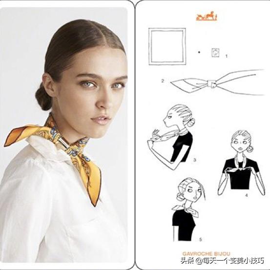 头巾的各种戴法不容易掉,头巾的系法大全外国