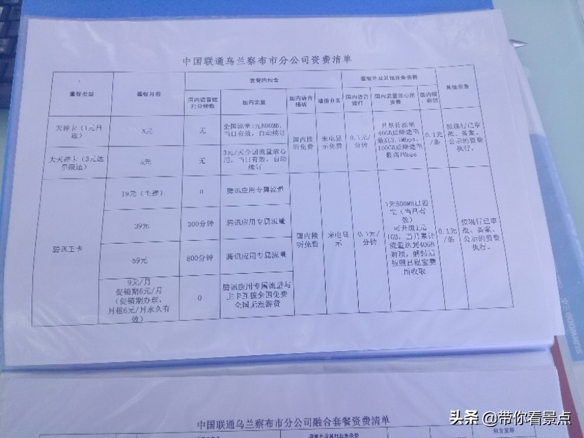 乌鲁木齐市联通宽带最新套餐,乌兰察布移动宽带资费标准