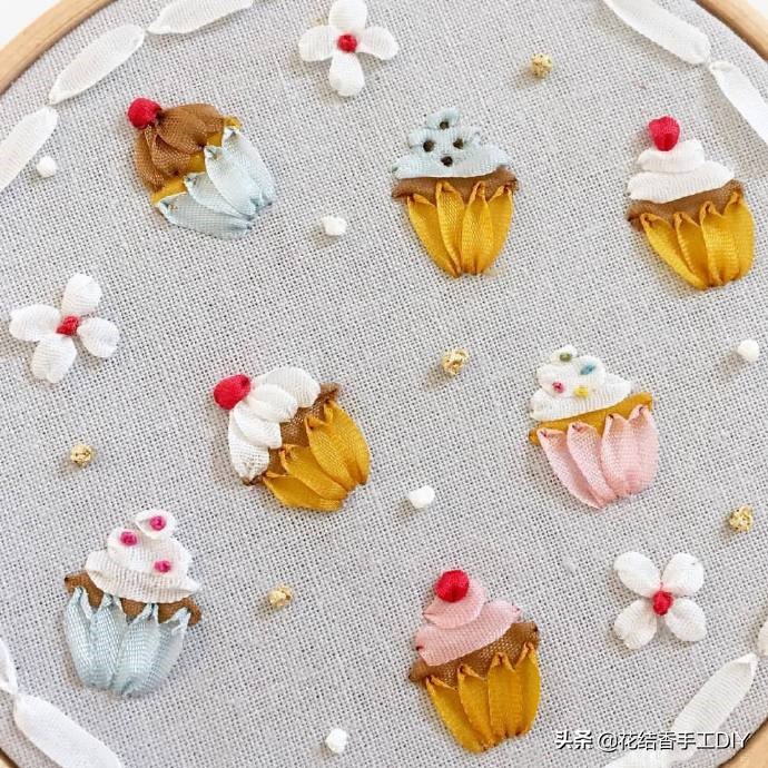 丝带绣基本针法,丝带绣绣法大全教程