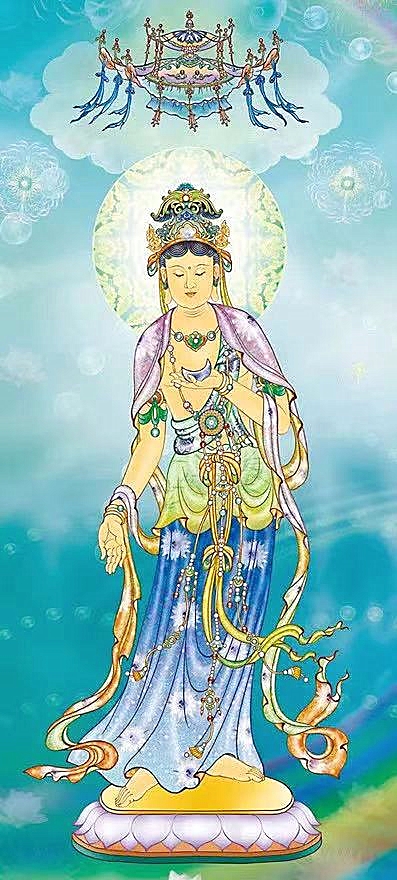 恭迎月光菩萨诞辰文案,九华山拜月恭迎月光菩萨驾临坛场