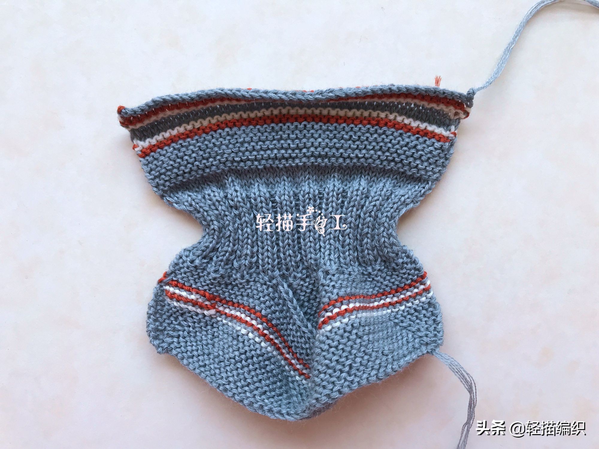 婴儿毛线鞋高帮编织教程,高筒毛线鞋婴儿鞋教程完整版