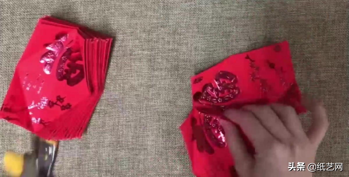 新年灯笼怎么做又简单又好玩,用红包做元宵节灯笼教程