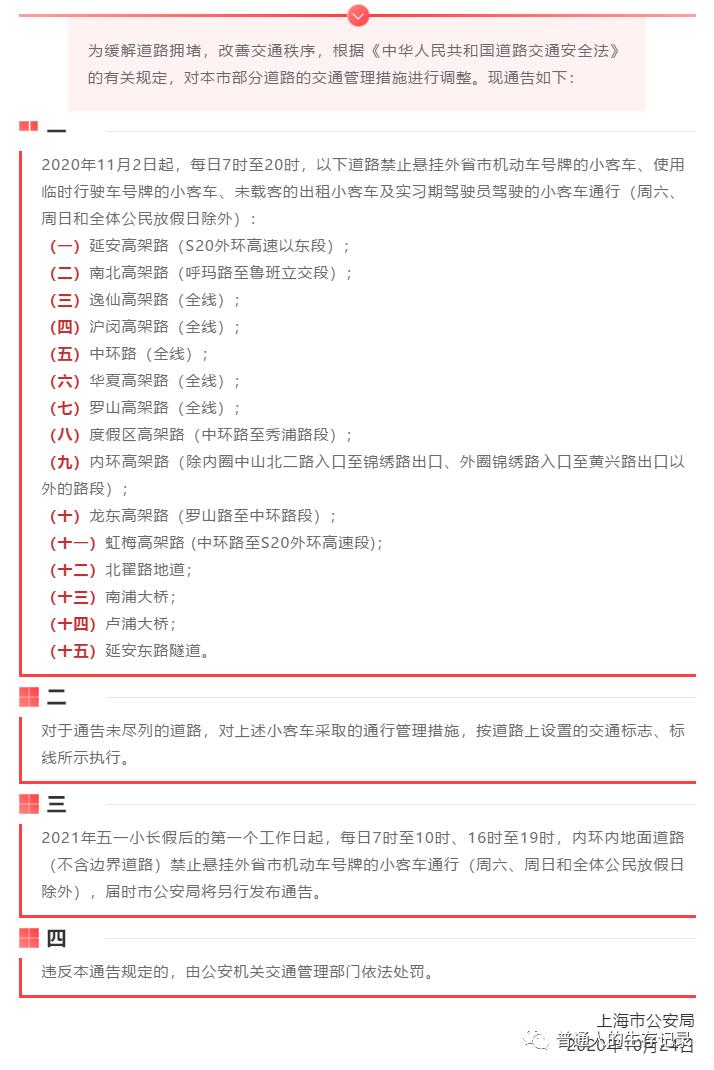 上海本地汽车限行最新规定,上海汽车限行最新政策