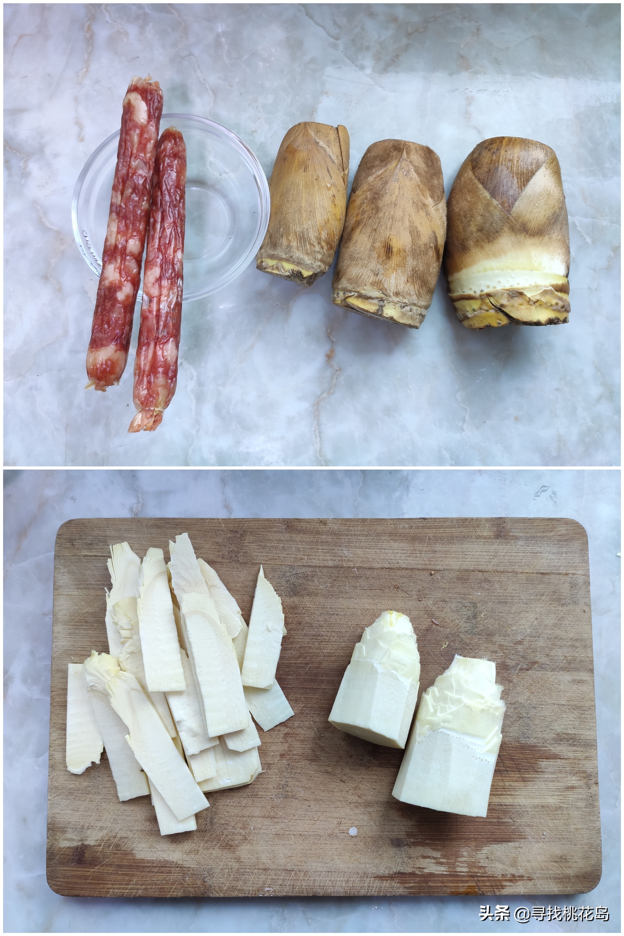 冬笋腊肠这么炒，笋片不涩又入味，好吃下饭，冬天吃正当时