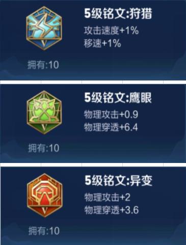 王者光荣新手铭文先升哪些好,王者光荣铭文优先购买