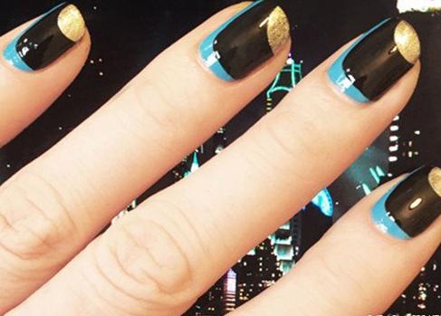 法式美甲最简单教程,没有法式贴怎么做法式边美甲