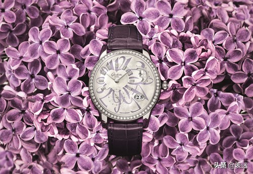 格拉苏蒂偏心机芯倒置大日历腕表,月相手表格拉苏蒂