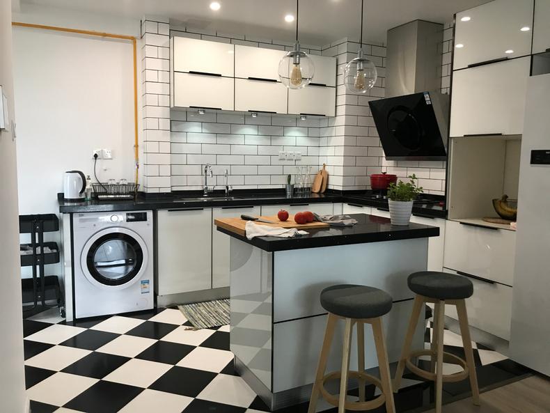 餐厅厨房长方形一体布局,厨房打通餐厅厨房一体好不好