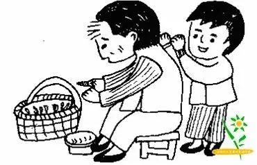 植树节看图写话一年级20至30字,一年级给奶奶吃苹果看图写话30字