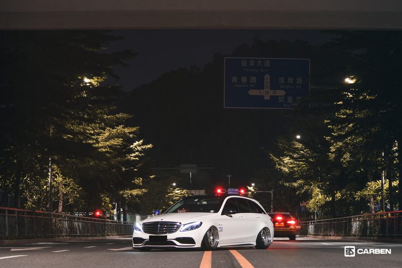 2016款奔驰c200旅行车,最美改装奔驰b200