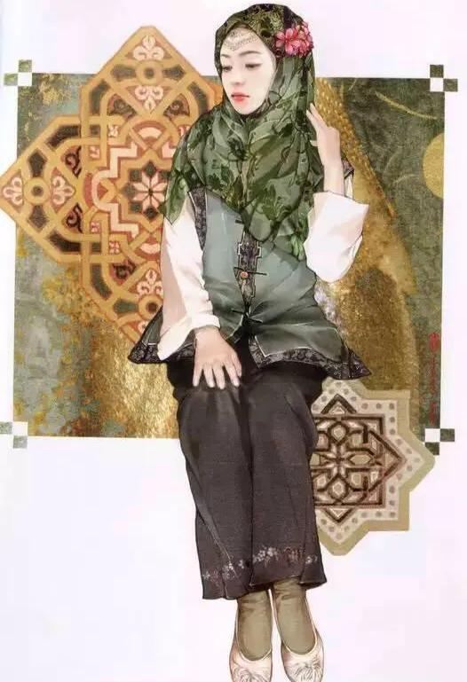 五十六个民族五十六枝花画,五十六个民族人物画高难度