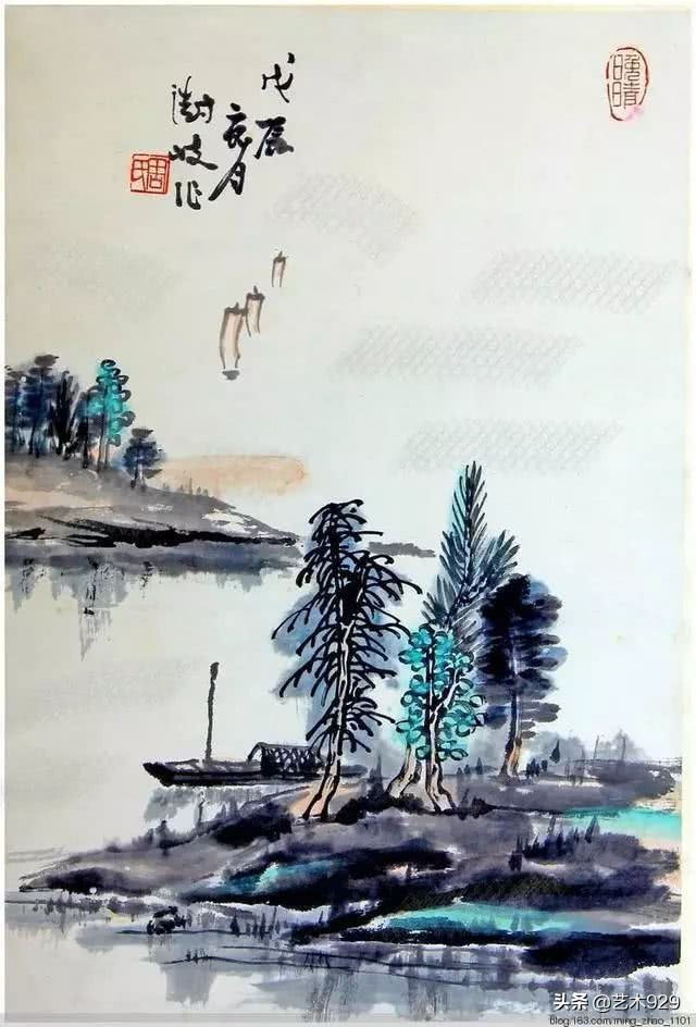 山水画树木画法技法视频,山水画中的树教学