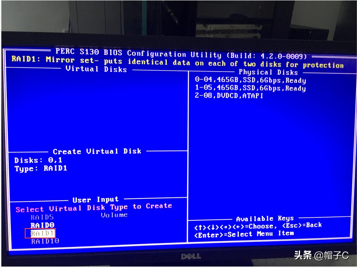 戴尔r430服务器配置raid,dellr340如何设置raid1