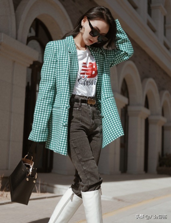 格纹西装秋冬正式搭配,2020秋冬时装单品格纹西装