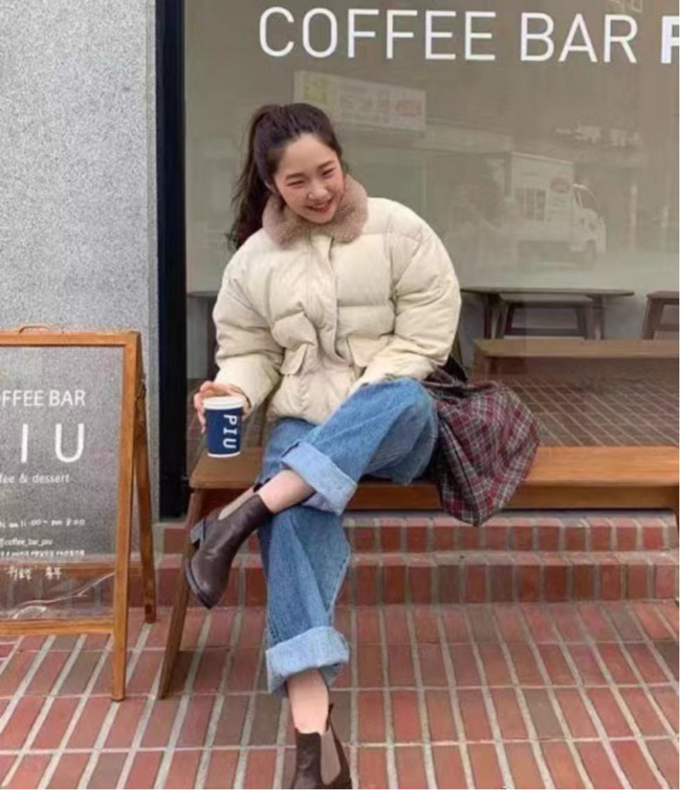 超高筒过膝长靴短靴搭配,冬季长靴怎么穿酷酷的风格