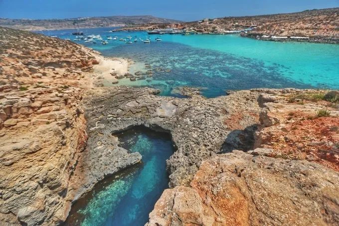 马耳他地中海迷人蓝色海水,地中海明珠马耳他视频