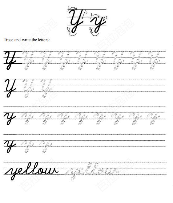 英文26字母连笔字帖,英语字母书法入门基础教程