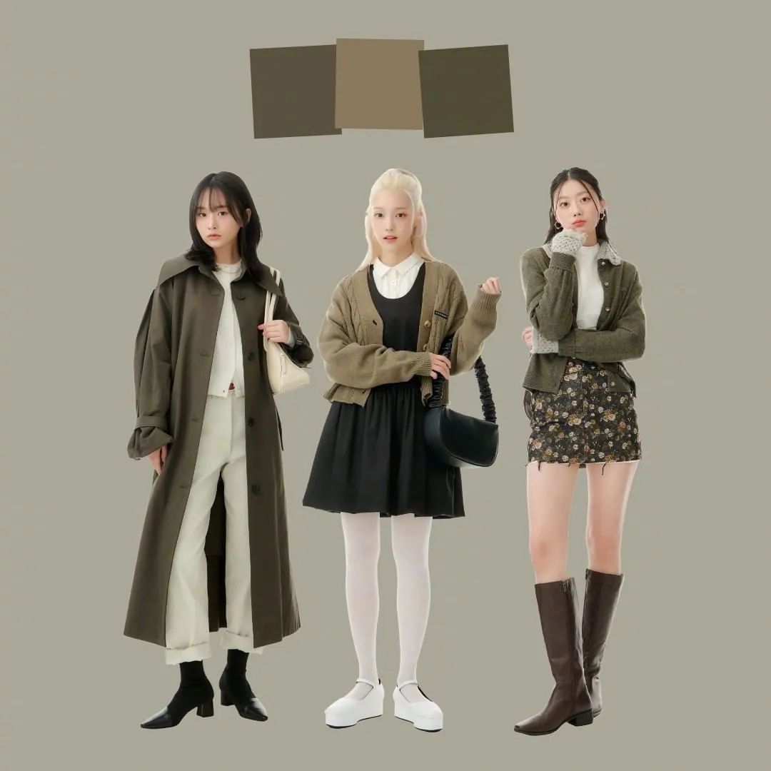 太喜欢秋天了高级色系穿搭,秋冬季最火色系穿搭