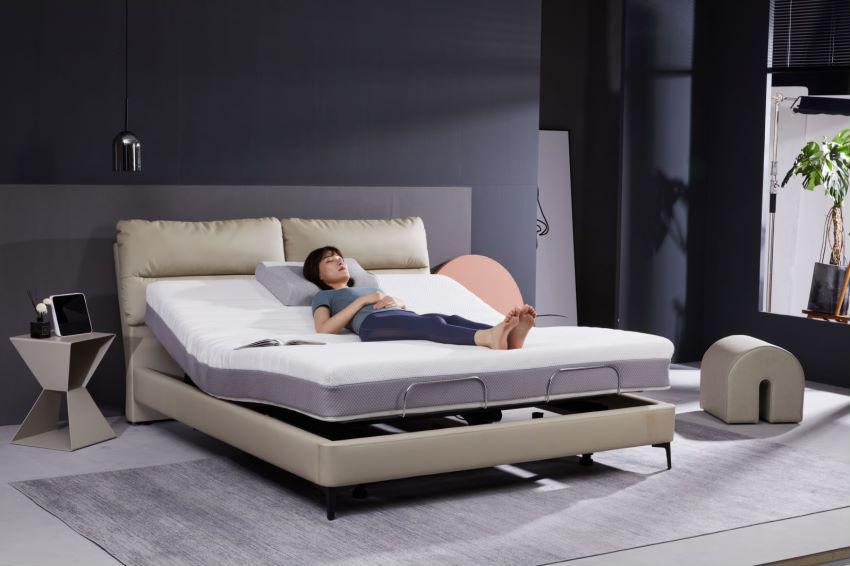 8h智能床最新款,8hmilan智能真皮电动床测评