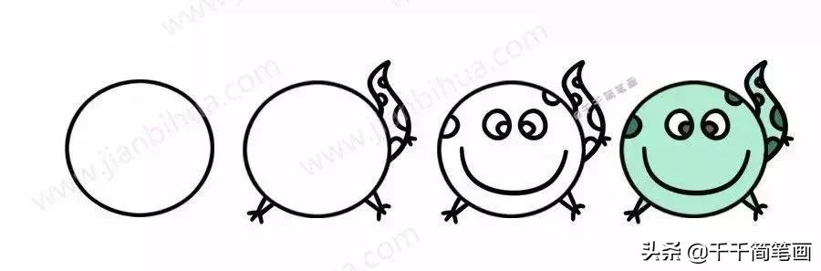 超级可爱的简笔画动物头像,呆萌小动物头像图片简笔画