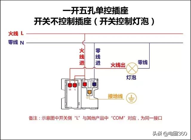 四个单双控控制四盏灯,单开多控开关接线方法