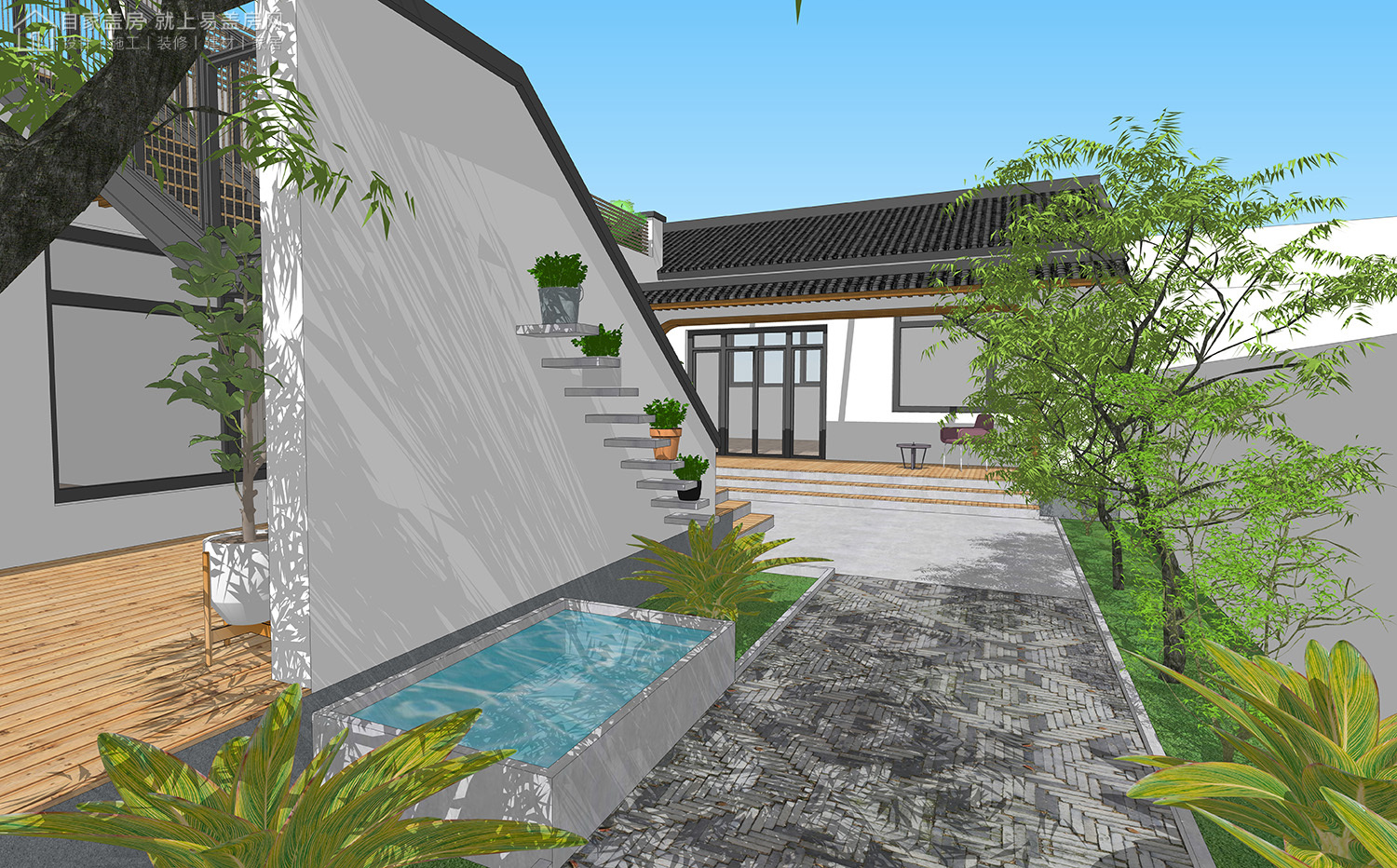 三层新中式别墅全套设计图纸,新中式合院别墅户型图纸