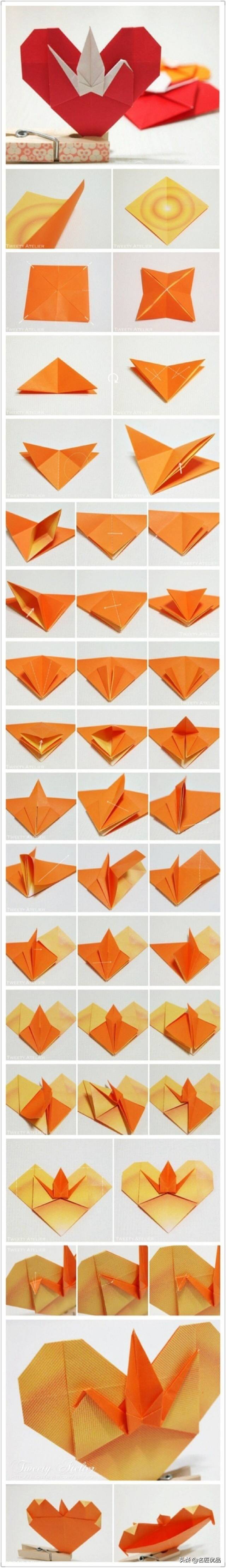 多款好玩的千纸鹤折纸,7-8岁儿童手工折纸千纸鹤