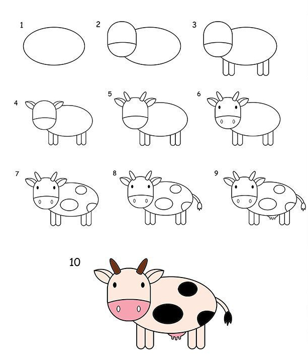 可爱的动物怎么画卡通简单又漂亮,画简单可爱的卡通动物教程