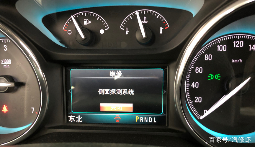 别克昂科威前保险杠灯拆装,别克昂科威仪表显示侧面探测维修