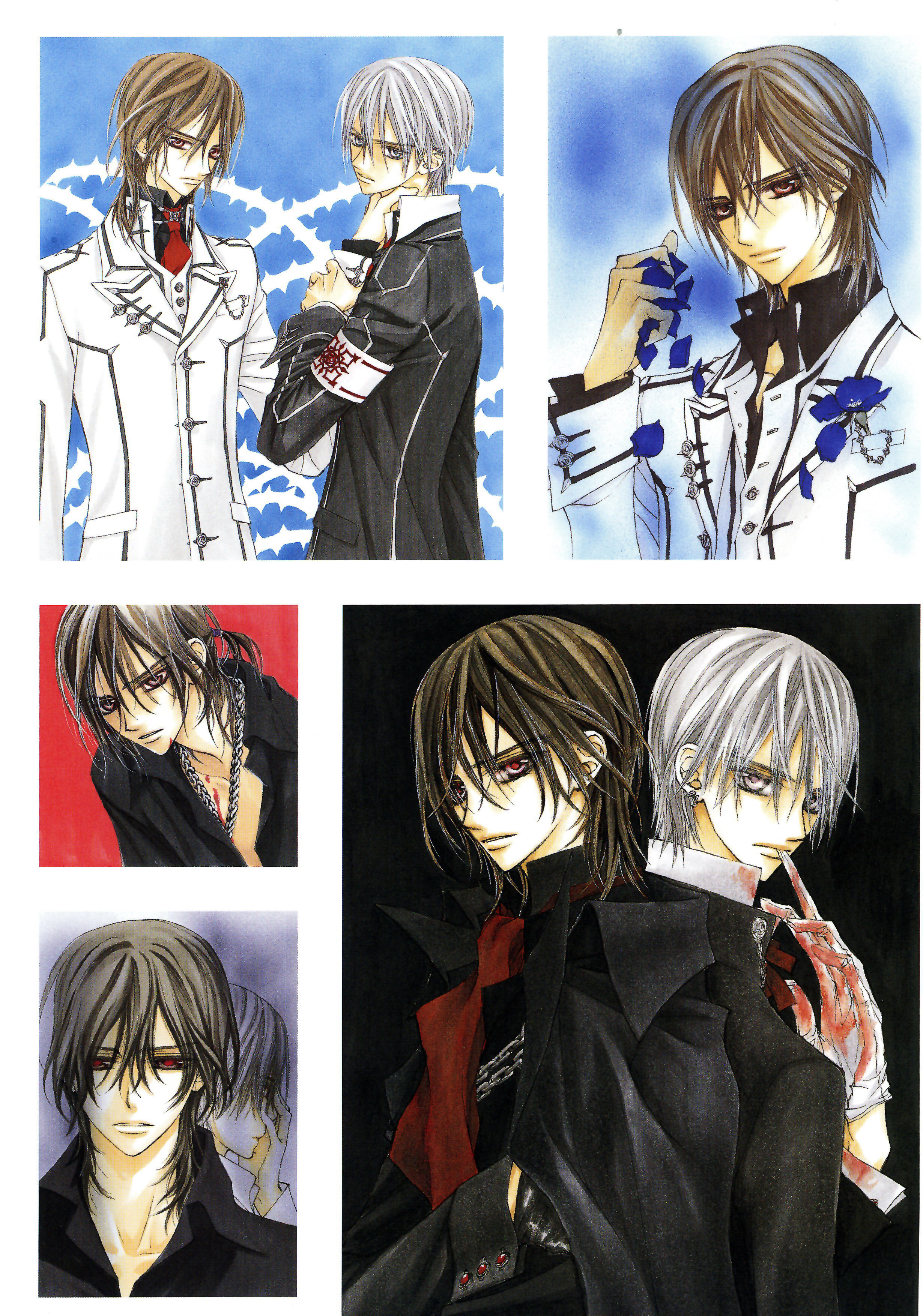 暗黑风吸血鬼动漫图片,吸血鬼骑士漫画手绘