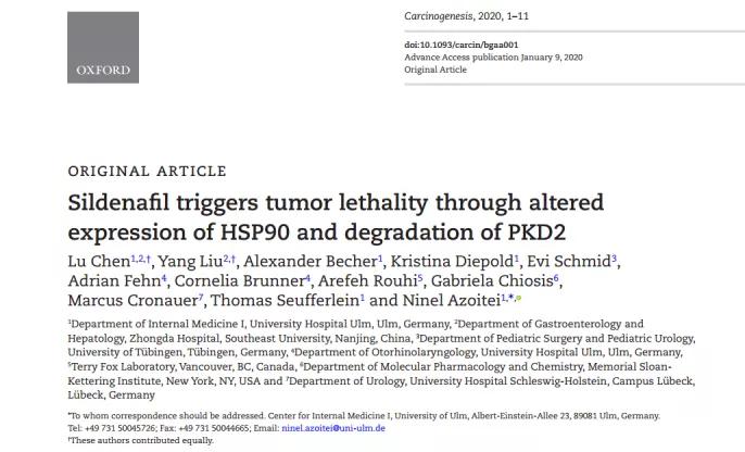 金戈，已经不仅是男士们的伟哥了，它还能治疗癌症？