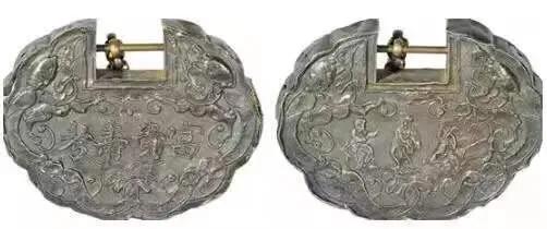 长命锁图片大全古代,古人颈饰长命锁