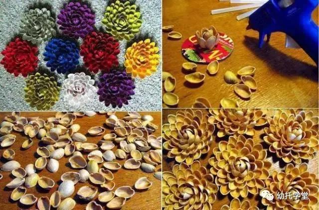 废物利用亲子手工制作坚果,创意坚果手工制作大全图片
