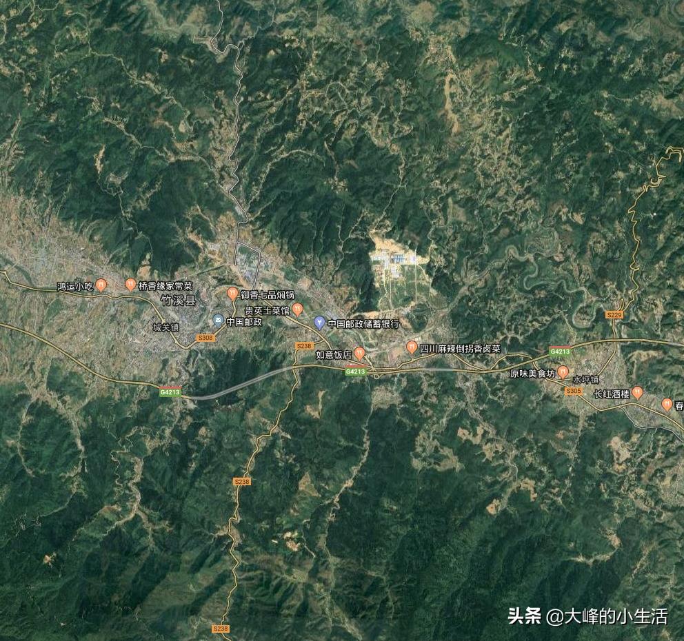 湖北十堰市城市全貌,十堰几个区分布图