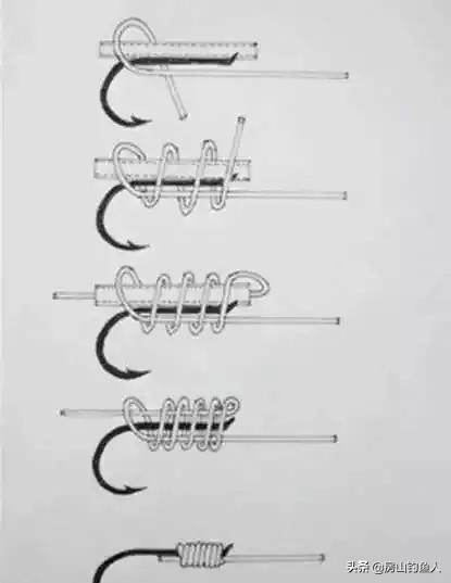钓鱼鱼钩的绑法技巧,鱼钩绑线教程永不脱钩